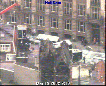 beeld uit de politiehelicopter