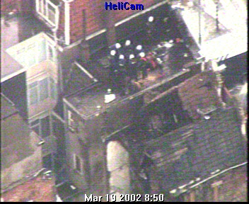 beeld uit de politiehelicopter