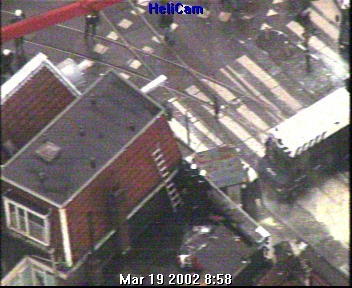 beeld uit de politiehelicopter