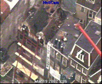 beeld uit de politiehelicopter